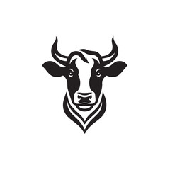 cow logo vector
