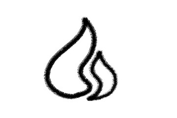 Fire symbol  transparent background