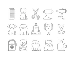 set of icons of food