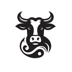 cow logo vector