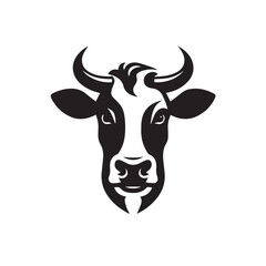 cow logo vector