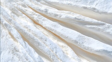 Obraz premium Abstract textured fabric with a soft, light cream color.