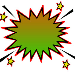 gradient starbrust discount label on white background