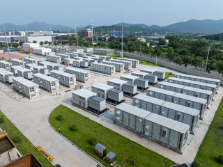 aerial view energy storage power station