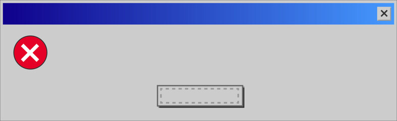 ウィンドウズ風エラーメッセージ用フレーム