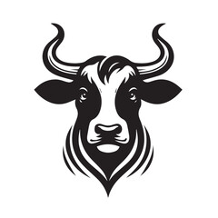 cow logo vector