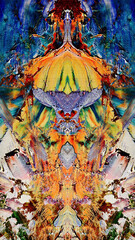 Abstract art background . Hand painting artwork on canvas .