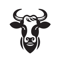 cow logo vector