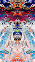 Abstract art background . Hand painting artwork on canvas .