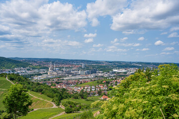 Beautiful view of the valley of Rotenberg, Bad Cannstatt