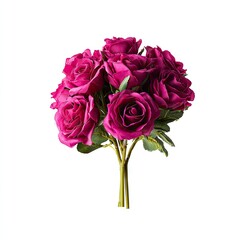 Fototapeta premium A vibrant bouquet of deep pink roses.