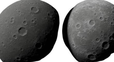 Realistic Illustration Of The Moon With Detailed Craters And Dark Background