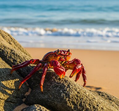 crab on the coast