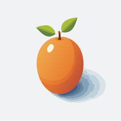 Vibrant orange illustration with playful leaf accents and soft shadow effects