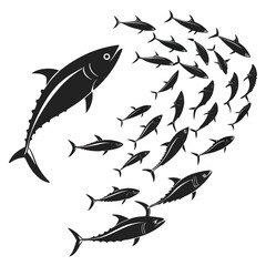 Stylized graphic illustration featuring school elements