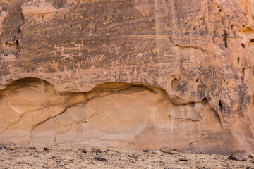 AlUla rock art inscriptions (Saudi Arabia)
