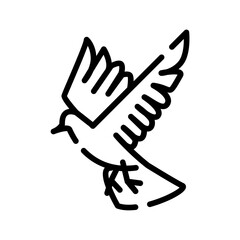 Fly bird icon