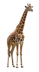 Obraz premium Realistic Isolated Giraffe Illustration On Black Background