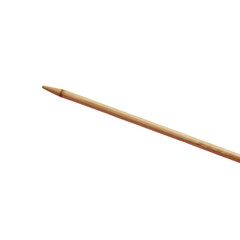 Realistic Illustration of a Wooden Spear with Sharp Point Isolated