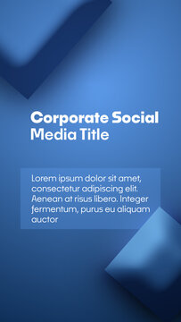 Corporate Vertical Text Animation Template