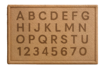 Eco-friendly jute mat with printed letters and numbers for a sustainable learning environment at home.