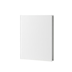 Realistic 3D White Blank Book Isolated