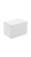 Fototapeta premium Realistic 3D White Rectangular Closed Box Isolated