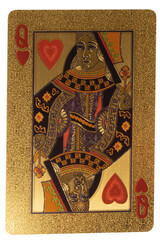 card gambling queen hearts gold