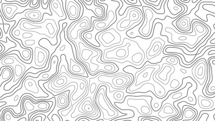 Topographic map background geographic line map with elevation assignments. Design illustration for wall art, fabric, packaging, web, banner, wallpaper.