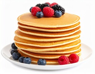 pancakes with berries