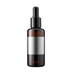 Obraz premium Isolated White Cosmetic Bottle Mockup for Skincare Branding