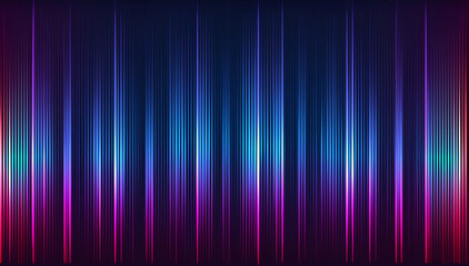 Vibrant abstract background featuring vertical neon light beams in blue, purple, and pink tones. Futuristic and dynamic design ideal for technology, music, nightlife, or digital art themes.