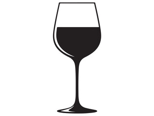 WINE GLASS SILHOUETTE