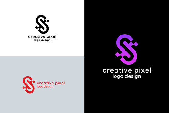 Modern s letter logo design template