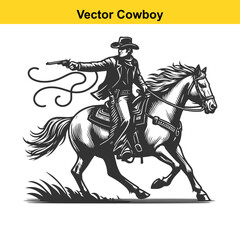 Western Cowboy Command: Reining Horse with Fierce Focus