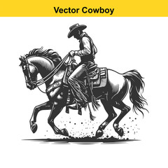 Western Cowboy Command: Reining Horse with Fierce Focus