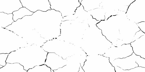 modern black and white scratch and cracks grunge texture dust and distressed wall pattern white background..
