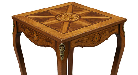 Vintage Wood Table Illustration Featuring Antique Furniture And Classic Decoration