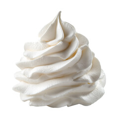 Obraz premium Whipped cream isolated on transparent background png