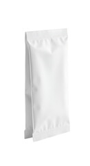 White Sachet Pack Isolated 3d Render Realistic Template Design Background