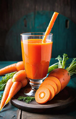fresh carrot juice