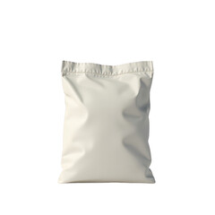 Blank, white plastic mailing bag.