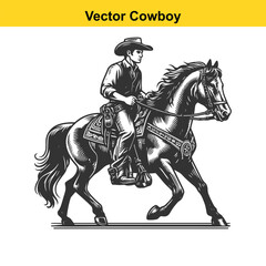 Western Cowboy Command: Reining Horse with Fierce Focus