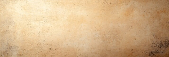 Obraz premium A textured beige wall with a rough, weathered surface displaying natural variations in color and subtle stains.