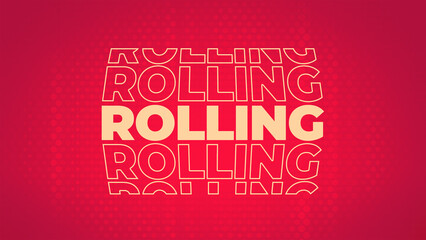 Rolling Look Like 3D Typography