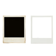 Vintage Polaroid Photo Frame Isolated On A Transparent Background