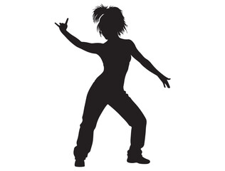 ZUMBA GIRL SILHOUETTE