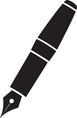  Black Fountain Pen Tip Vector Illustration
