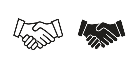 Partner icon graphic doodle, sketch, outline drawing Vector illustration