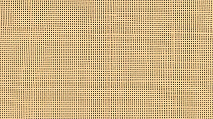 Brown sackcloth woven texture background in natural pattern. Jute hessian burlap, linen background in light beige cream color blank. Weaving canvas fiber line cotton cloth textured as organic.